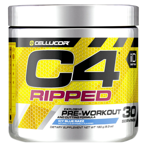 Cellucor C4 Ripped Pre-Workout Powder Icy Blue Razz ACTIVE