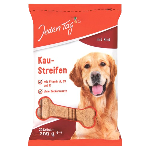 Jeden Tag Dog Chew Strips with Beef