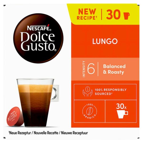 Nescafé Dolce Gusto Capsules Lungo Intensity 6 Balanced & Roasty